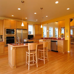 Kitchens: Good task lighting and clear counter space.