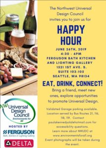 Flyer for NWUDC Happy Hour 6-26-19. All info on the flyer is also in the post.